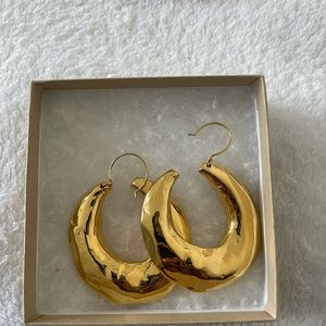 Brand new ulla Johnson gold hoops